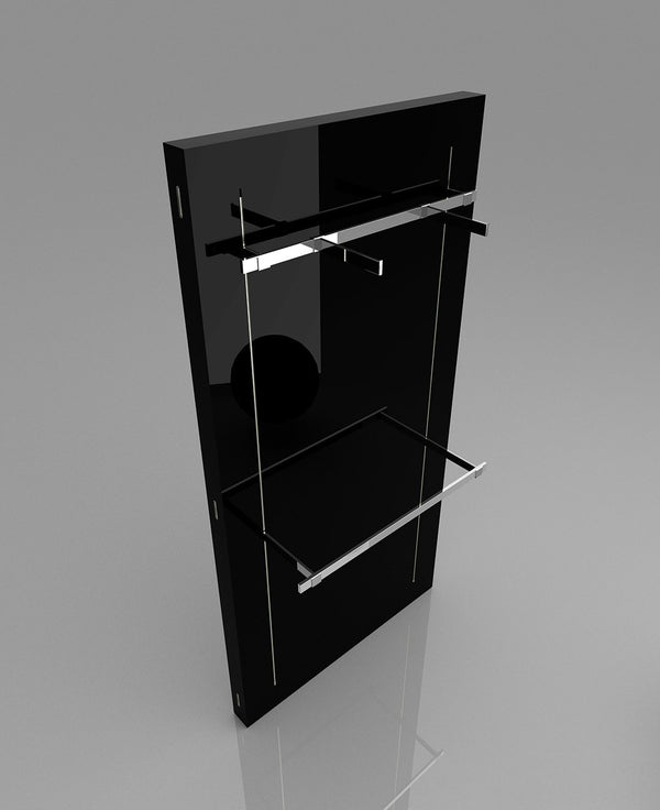 Concealed Standard Wall Panel for Trade Show Booth, Shiny Black (SB-WP-CON/SBK)