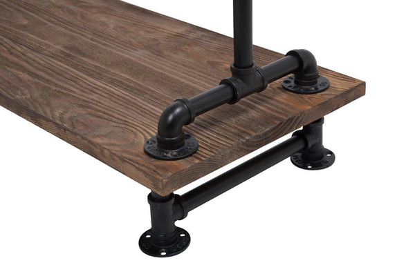 Single Rack With Wood Top & Base (IND-R2)