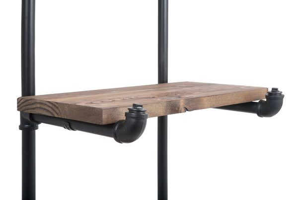 Single Rack With 4 Wood Shelves (IND-R4)