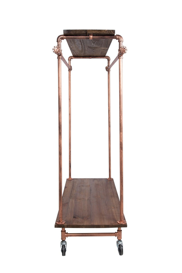 Double Sized Rack With 4 Wood Top & Base (IND-R5)