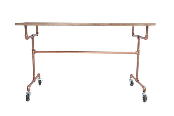 Large Industrial Table W/ Wood Top (IND-TABLE-L)