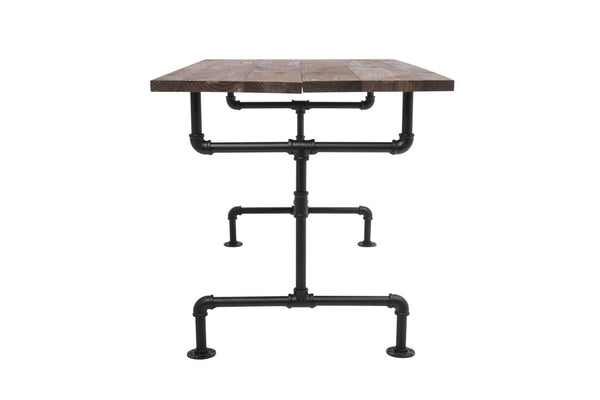 Small Industrial Table W/ Wood Top (IND-TABLE-S)
