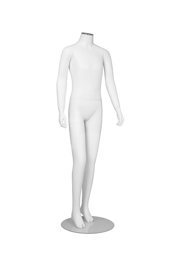 CHANGEABLE HEAD TEENAGE MANNEQUIN (MAC-BODY1/WHT)
