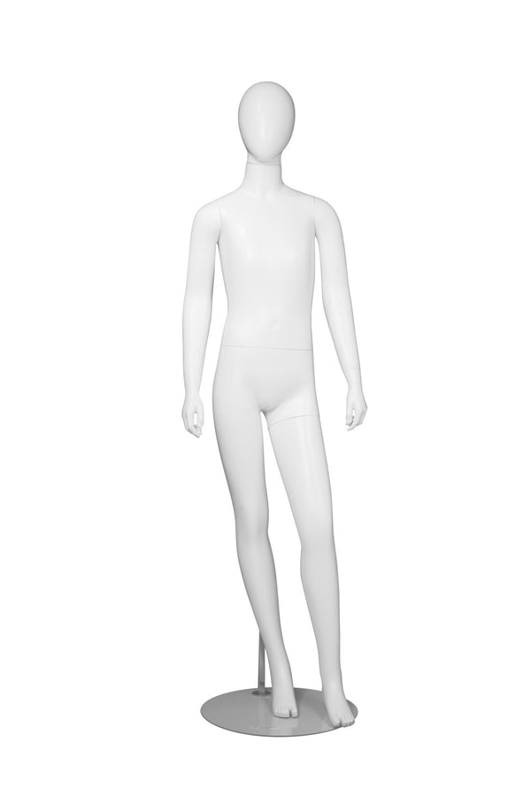 CHANGEABLE HEAD TEENAGE MANNEQUIN (MAC-BODY3/WHT)