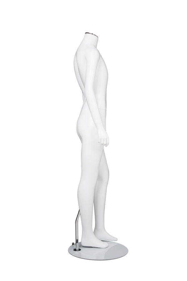 CHANGEABLE HEAD TEENAGE MANNEQUIN (MAC-BODY3/WHT)