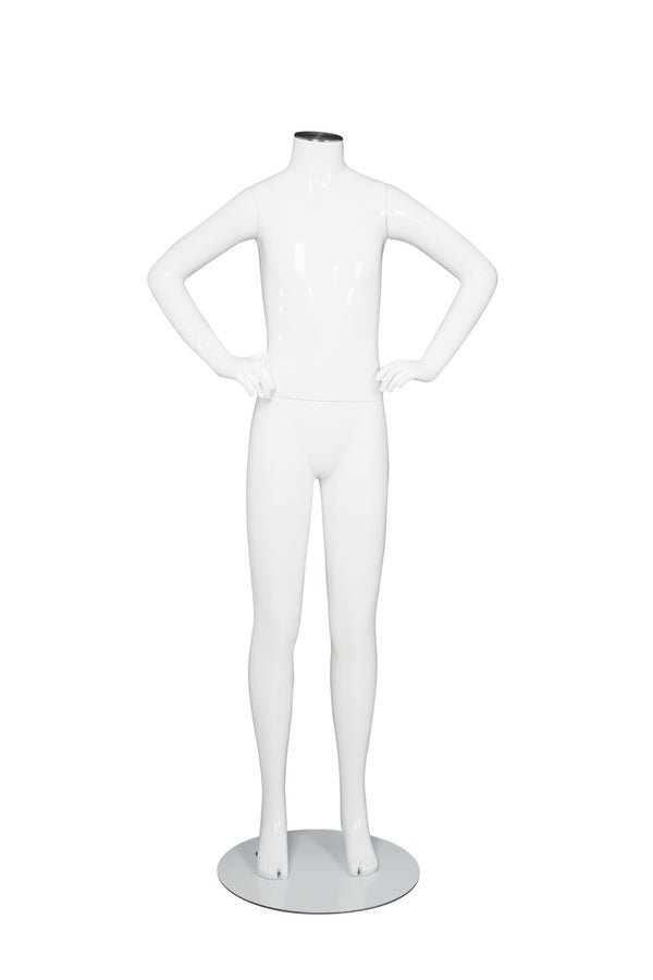 CHANGEABLE HEAD TEENAGE MANNEQUIN (MAC-BODY4/SWHT)