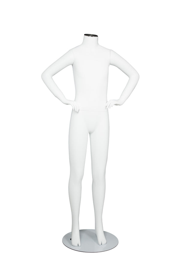 CHANGEABLE HEAD TEENAGE MANNEQUIN (MAC-BODY4/WH)
