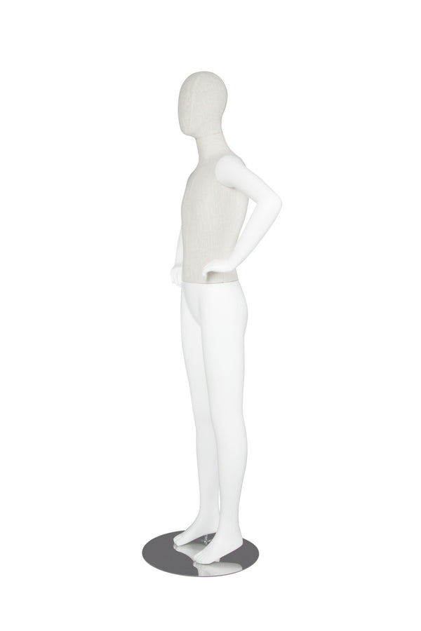 CHANGEABLE HEAD TEENAGE MANNEQUIN (MAC-BODY4/WHLN)