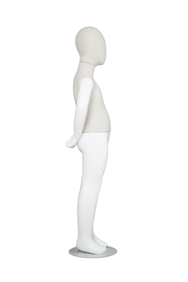 EGG FACE CHILDRENS MANNEQUIN (MAC-EGG10/WHLN)