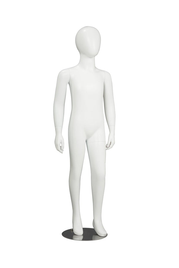 EGG FACE CHILDREN'S MANNEQUIN (MAC-EGG6/WHT)