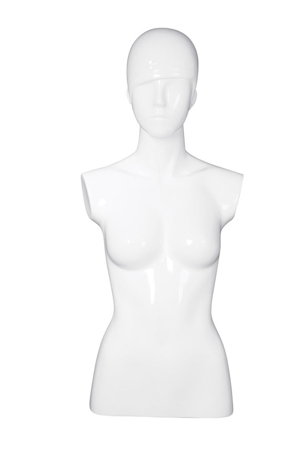 CHANGEABLE HEAD 1/2 FEMALE TORSO MANNEQUIN (MAF-A4-3302C)