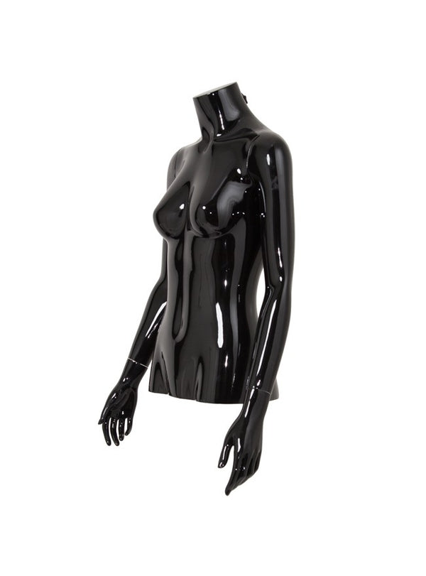 1/2  FEMALE W/ARMS MANNEQUIN (MAF-A4-3341/SJBK)