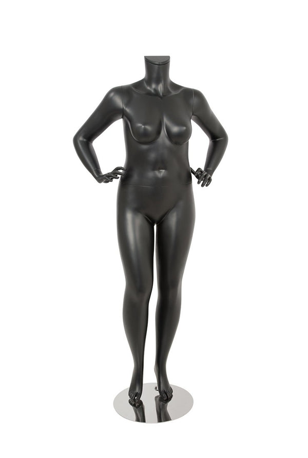 FEMALE BODY PLUS SIZE16 W/ CAP - HEAD SOLD SEPARATELY (MAF-BODY16-2/BLK)