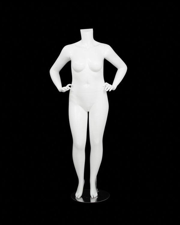 FEMALE BODY PLUS SIZE16 W/ CAP - HEAD SOLD SEPARATELY (MAF-BODY16-2/WHT)
