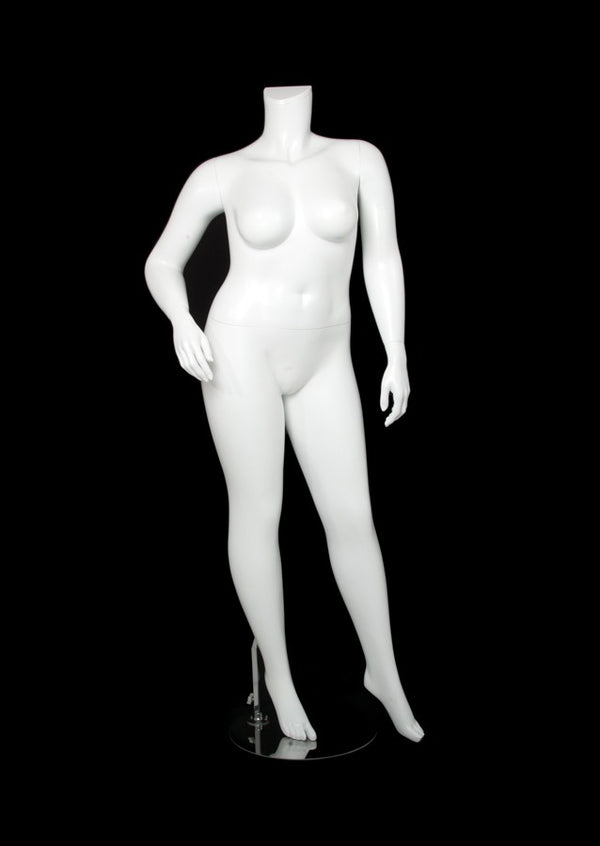 FEMALE BODY PLUS SIZE16 W/ CAP - HEAD SOLD SEPARATELY (MAF-BODY16-4/WHT)