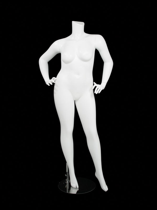 FEMALE BODY PLUS SIZE16 W/ CAP - HEAD SOLD SEPARATELY (MAF-BODY16-5/WHT)
