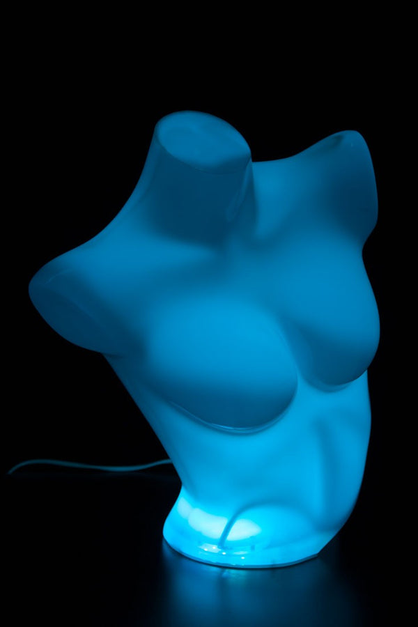 FEMALE CLEAR 1/2 TORSO W/ RGB LED LIGHT (MAF-CL4-102LED)