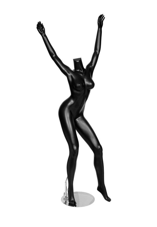 FEMALE FUN POSE1 W/ CAP - HEAD SOLD SEPARATE (MAF-FUN1/BLK)