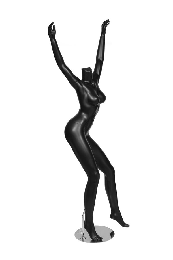 FEMALE FUN POSE1 W/ CAP - HEAD SOLD SEPARATE (MAF-FUN1/BLK)