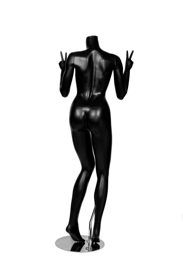 FEMALE FUN POSE2 W/ CAP - HEAD SOLD SEPARATE (MAF-FUN2/BLK)