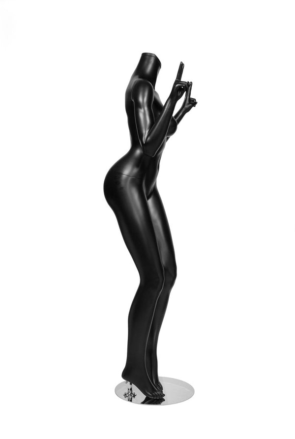 FEMALE FUN POSE2 W/ CAP - HEAD SOLD SEPARATE (MAF-FUN2/BLK)