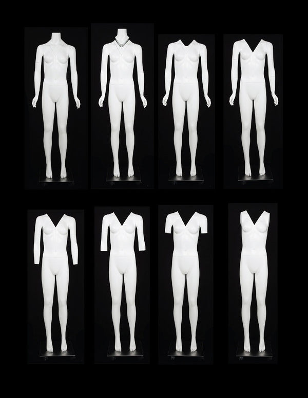 FEMALE FULL BODY GHOST MANNEQUIN (MAF-GHOSTFUL/WH)
