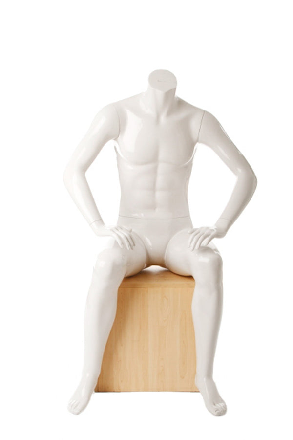 Male Headless Sitting Mannequin (MAM-A1-105)