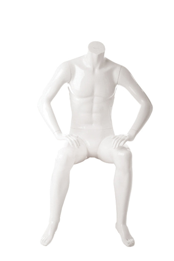 Male Headless Sitting Mannequin (MAM-A1-105)