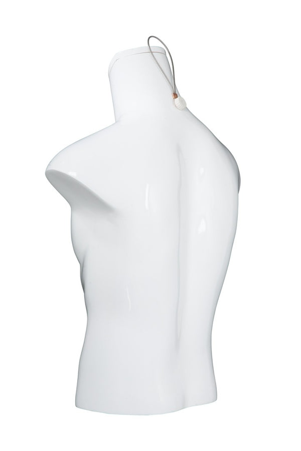 1/2 Male Torso Mannequin (MAM-A4-3404/SWHT)