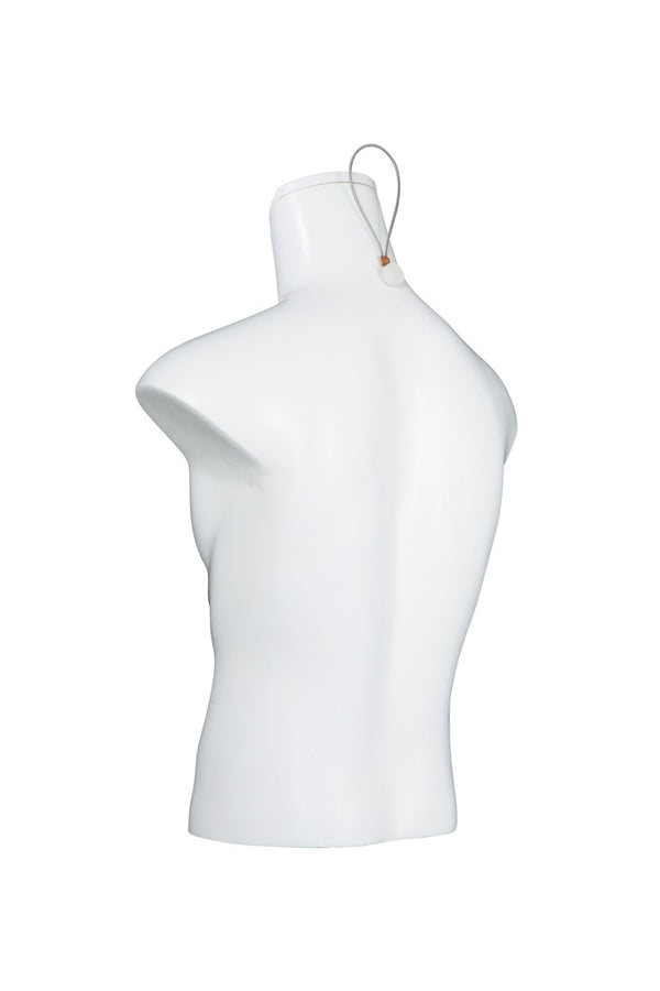 1/2 Male Torso Mannequin (MAM-A4-3404/WHT)