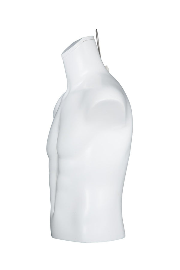 1/2 Male Torso Mannequin (MAM-A4-3404/WHT)