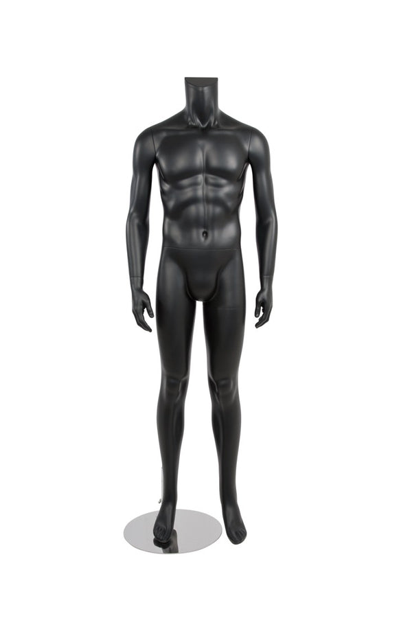 MALE BODY POSE5 W/ CAP - HEAD SOLD SEPARATELY (MAM-BODY5/BLK)