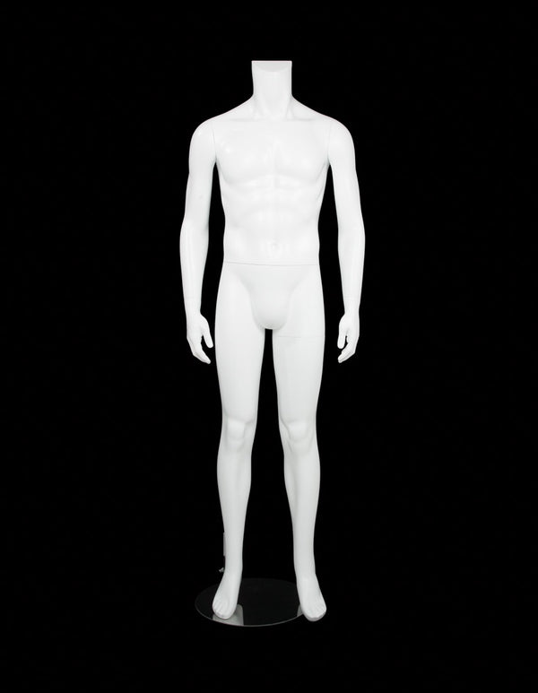 MALE BODY POSE5 W/ CAP - HEAD SOLD SEPARATELY (MAM-BODY5/WHT)