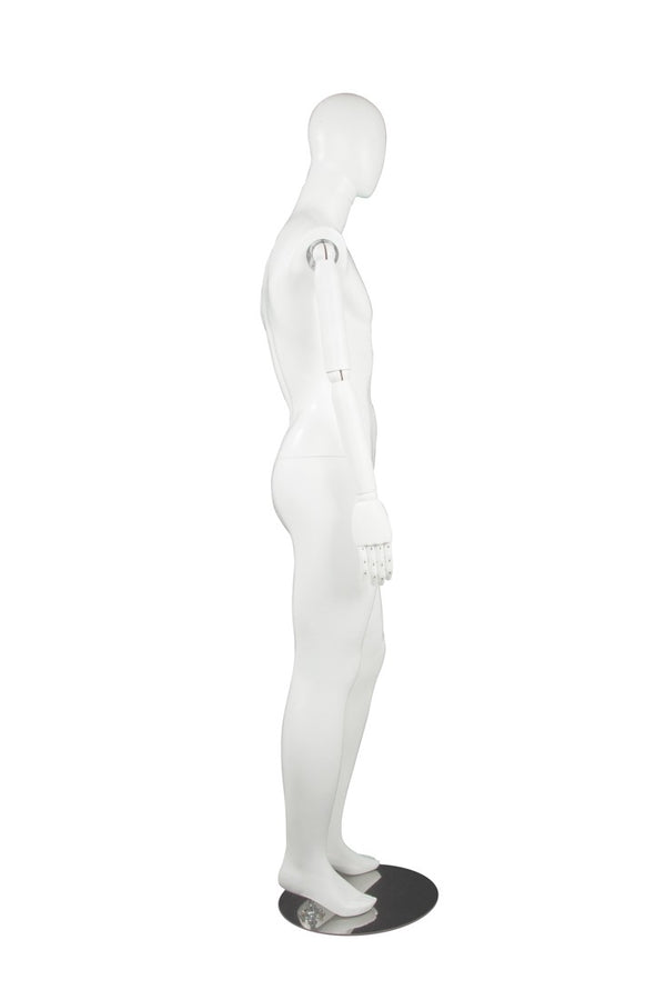MALE  MANNEQUIN W/ WOOD ARMS (MAM-S2-ARM3/WW)
