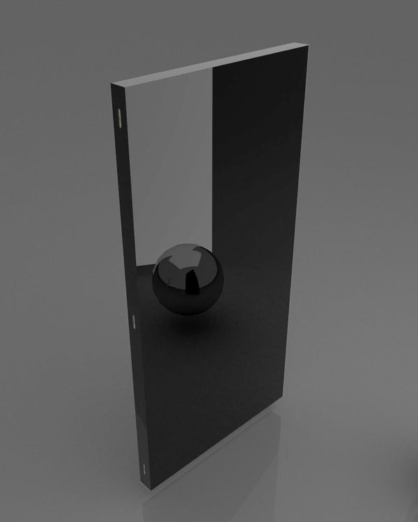 Wall Panel for Trade Show Booth, Shiny Black (SB-WP/SBK)