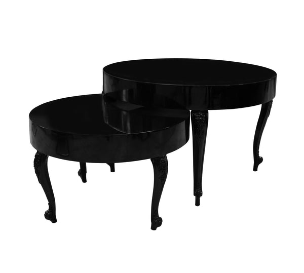 ROUND SHABBY CHIC CUSTOM NESTING TABLE (TB-SHABBY-RD)