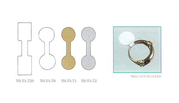 ADHESIVE TEAR-PROOF JEWELRY TAG (TH-TA-72)