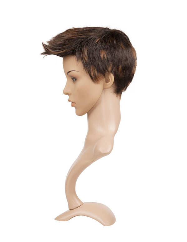HARD CAP WO/MAN SHORT WIG (WIG-2604)