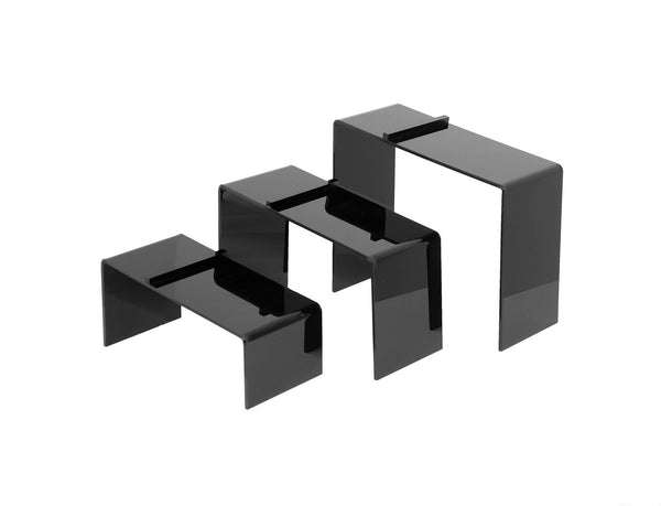 SET OF 3 SHOE RISERS, BLACK  (ACC-1210C/BK)