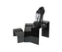 SET OF 3 SHOE RISERS, BLACK  (ACC-1210C/BK)