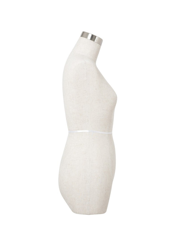 FEMALE BODY FORM W/ CHROME NECK (XG1) (BFF-XG1/LINEN)