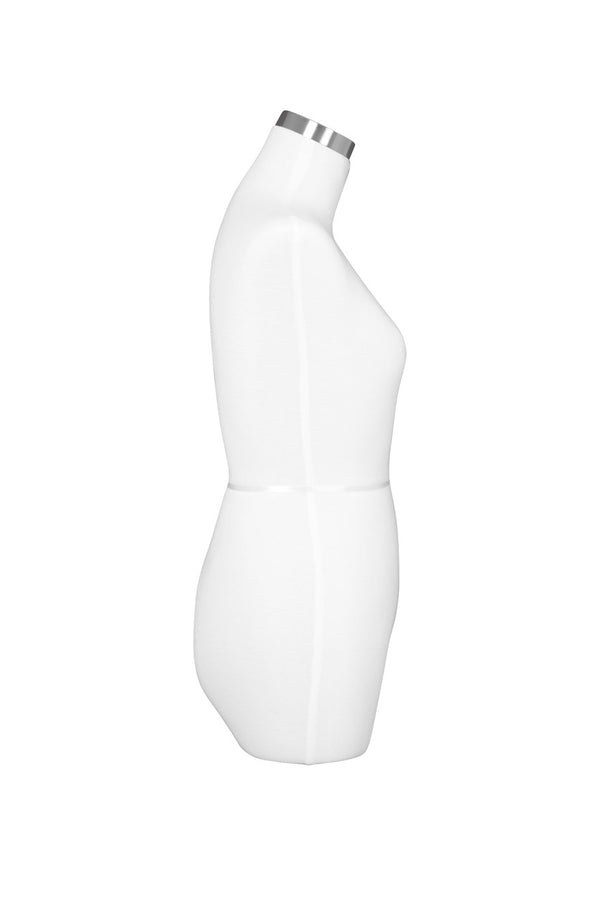 FEMALE BODY FORM W/ CHROME NECK (XG1)  (BFF-XG1/WH)