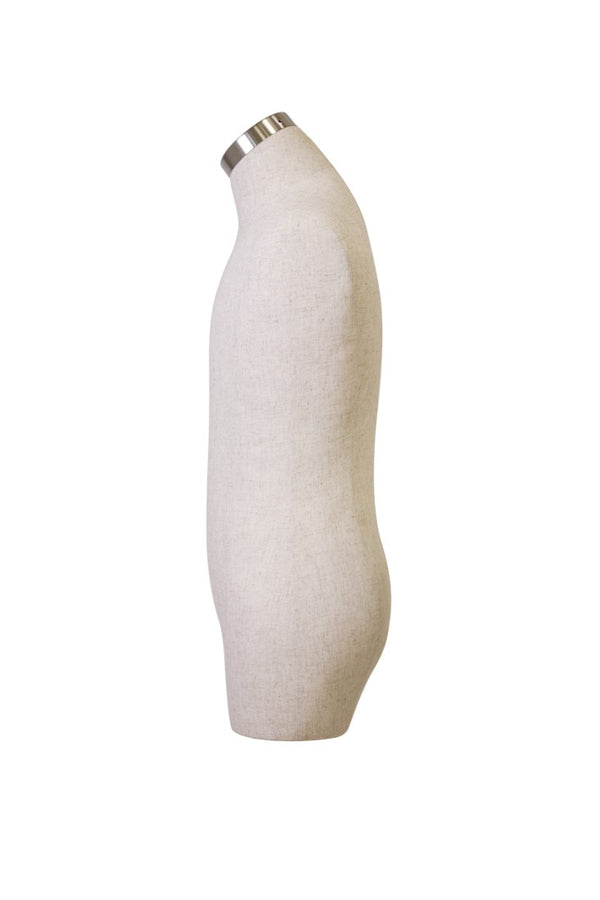 MALE 3/4  BODY FORM WITH HEAD TOP ONLY (BFM-XG2/LINEN)