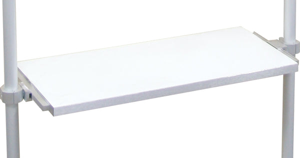 12"X24" WOOD SHELF WHITE FOR 28MM PIPE, 2 PCS (CON-P28-SFW)