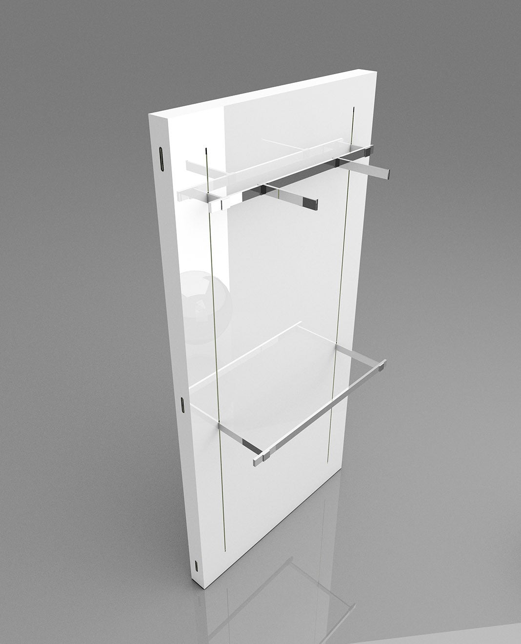 Concealed Standard Wall Panel for Trade Show Booth, Shiny White (SB-WP-CON/SWH)