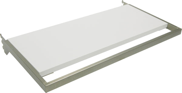 U HANG RAIL W/ WHITE WOOD SHELF, LIGHT DUTY (HBCL-SFW-12), 1 PC