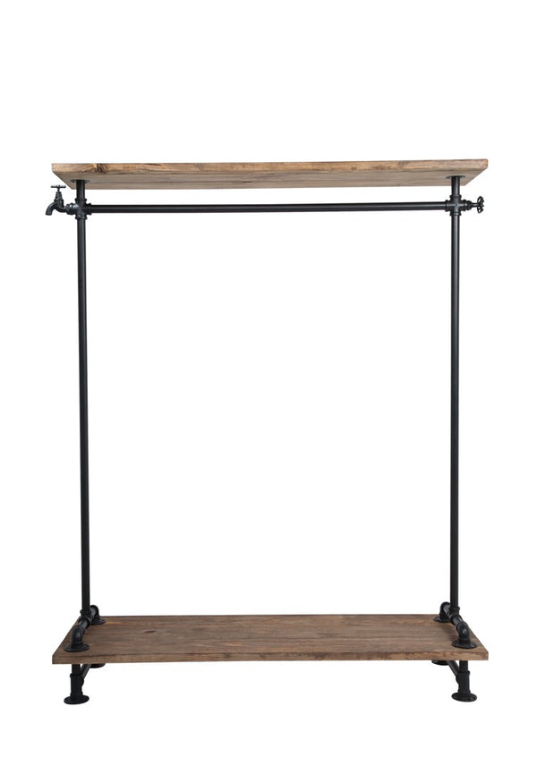 Single Rack With Wood Top & Base (IND-R2)