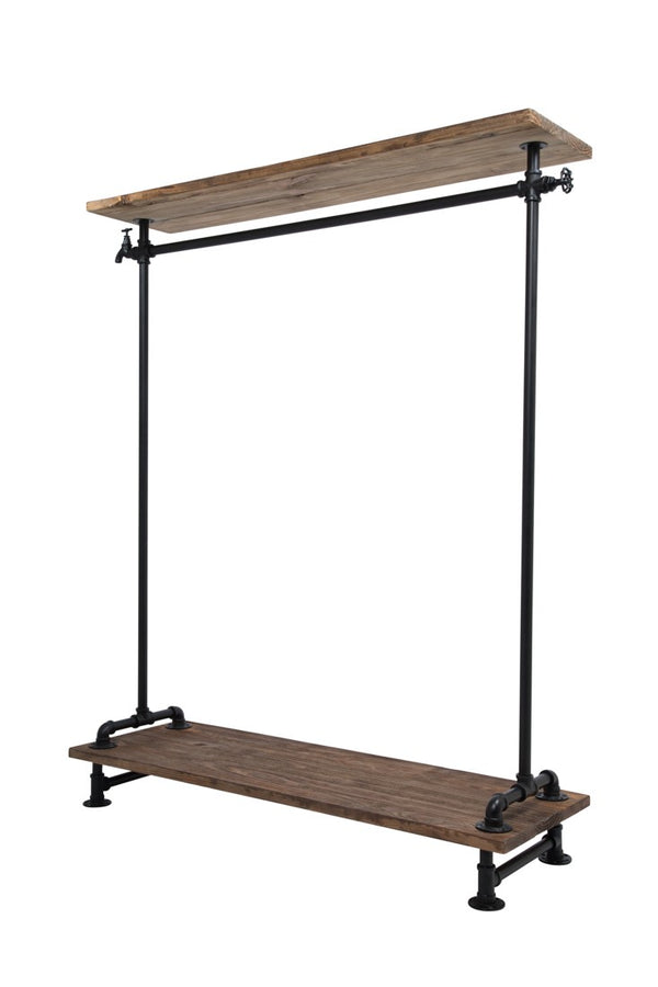 Single Rack With Wood Top & Base (IND-R2)