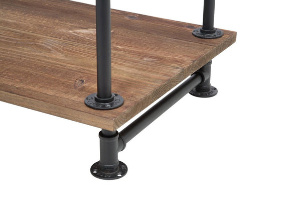 Double Sized Rack With 4 Wood Top & Base (IND-R5)