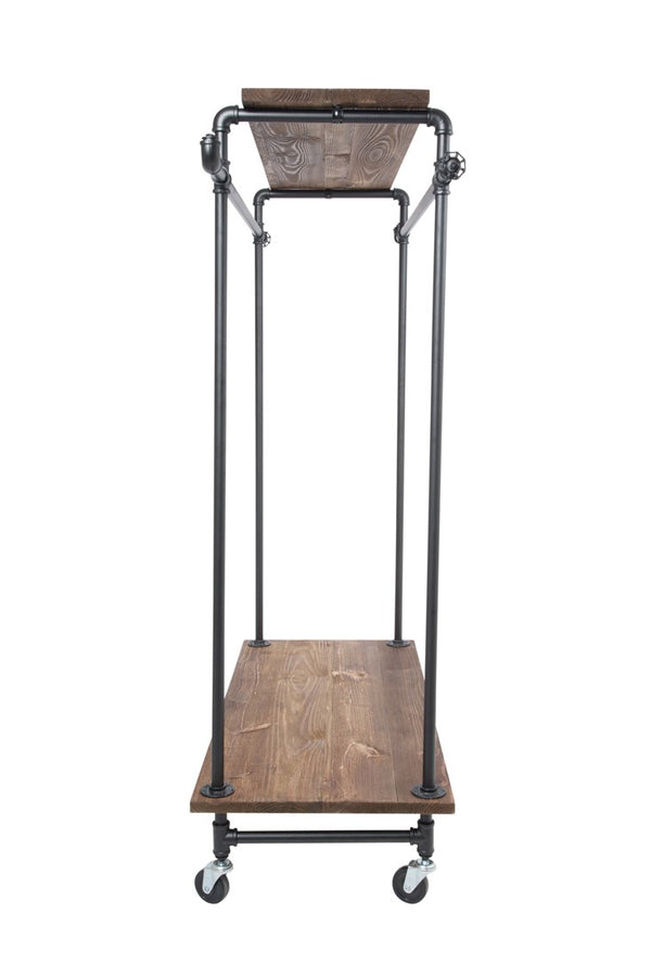 Double Sized Rack With 4 Wood Top & Base (IND-R5)